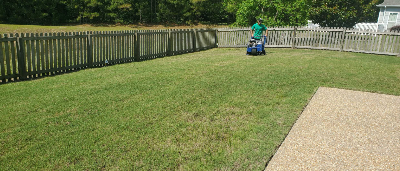 Core Aeration in Wilmington, Leland and Hampstead NC